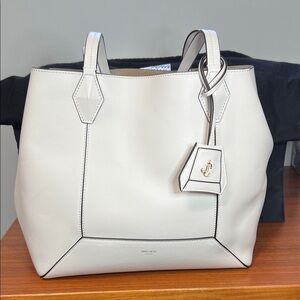 Jimmy Choo Cream Tote Bag